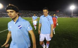 Uruguay's Nacional players (L-R) Matias