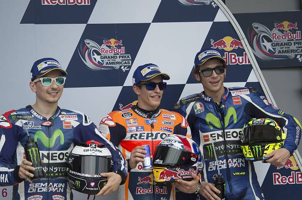 Lorenzo, Marquez e Rossi