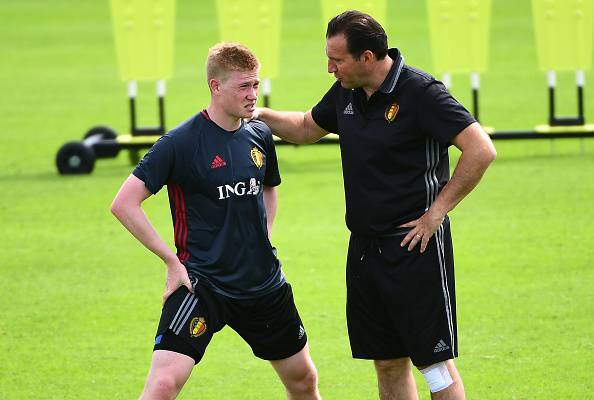 Marc Wilmots e Kevin De Bruyne (getty images)