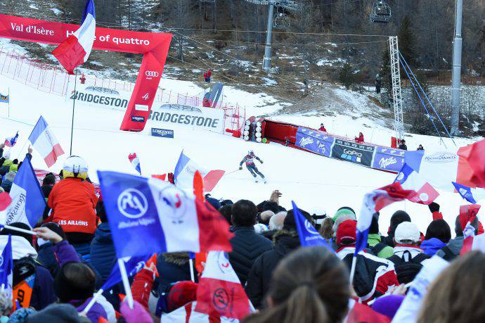 Alexis Pinturault comanda al termine della prima manche (getty images) SN.eu