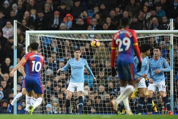 Il gol di Townsend in Manchester City-Crystal Palace