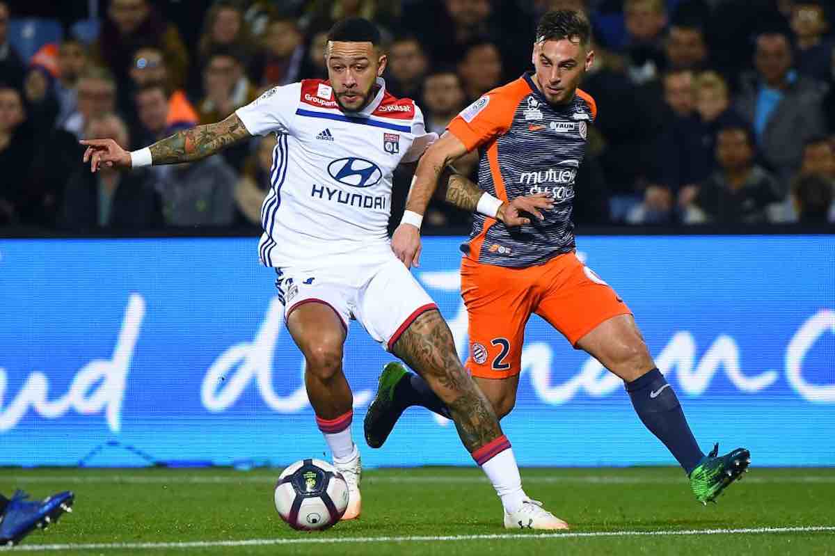 Depay striscione Saint-Etienne