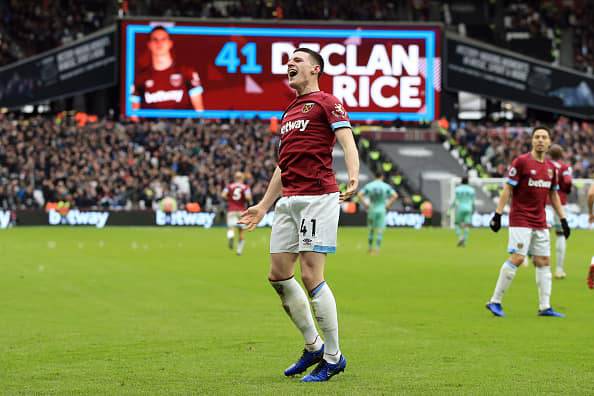 Rice decisivo in West Ham-Arsenal