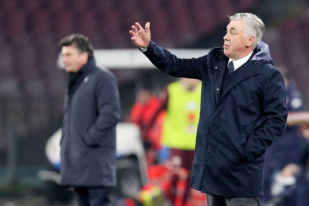 Ancelotti pareggia con Mazzarri