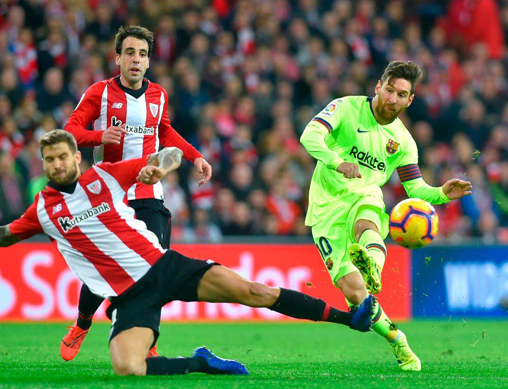 Messi resta a secco a Bilbao