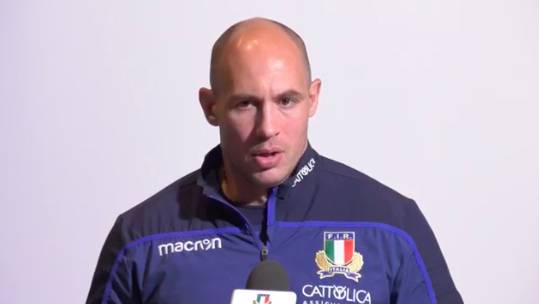 Sergio Parisse prima di Scozia-Italia del Sei Nazioni 2019