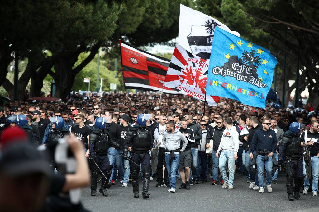 Lisbona si riempie di tifosi dell'Eintracht