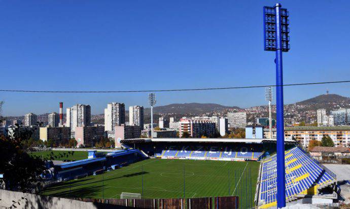 Lo stadio Grbavica di Sarajevo