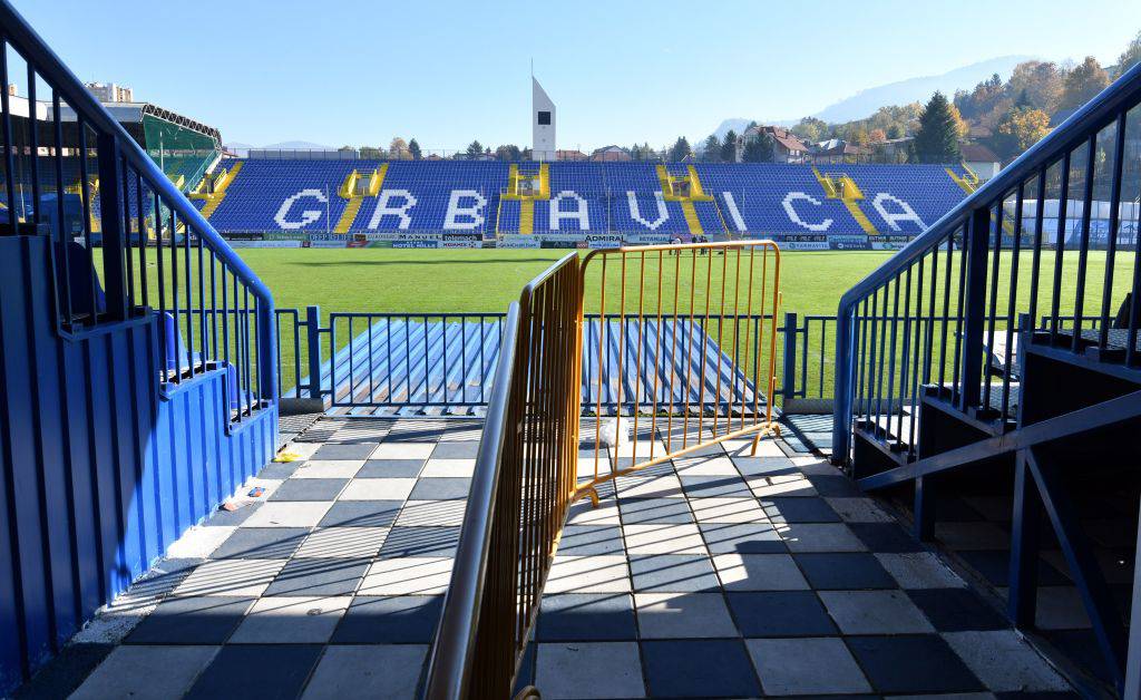 Lo stadio dello Zeljeznicar di Sarajevo