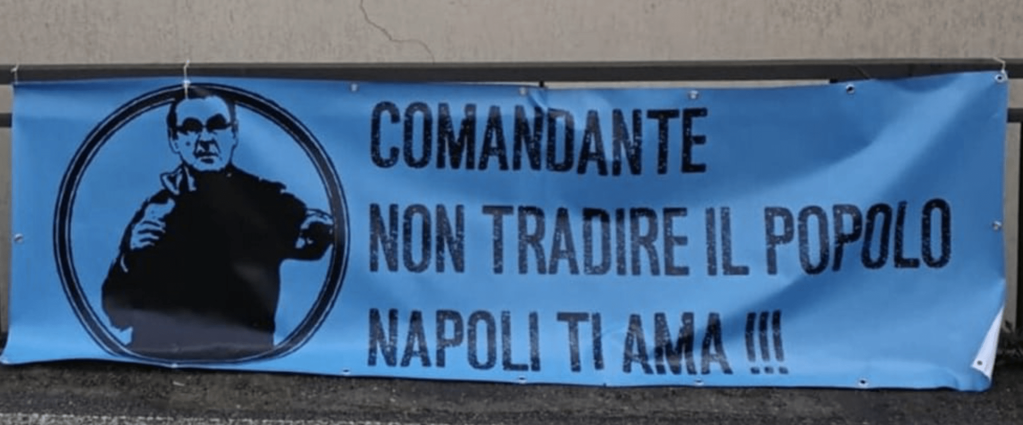 Striscione Sarri