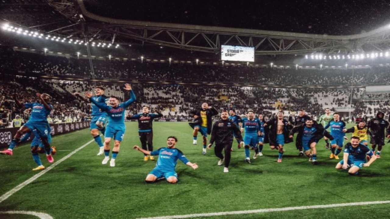 Napoli festa scudetto voti tabellino Fiorentina