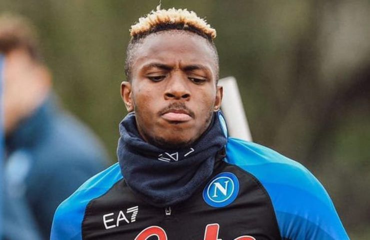 Napoli, furia Osimhen al cambio