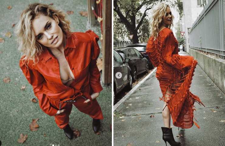 Justine Mattera scollatura profonda