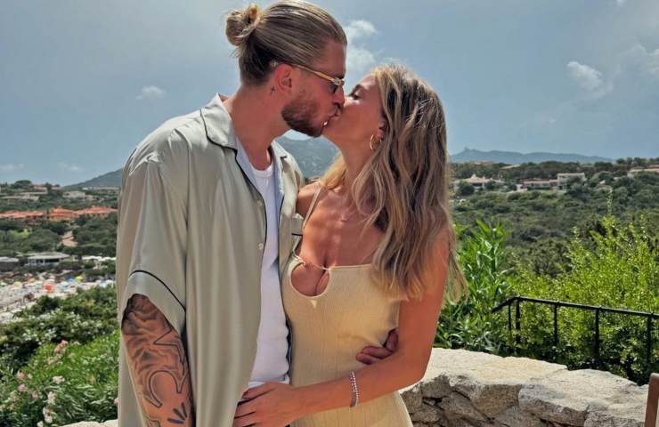 Loris Karius e Diletta Leotta bacio