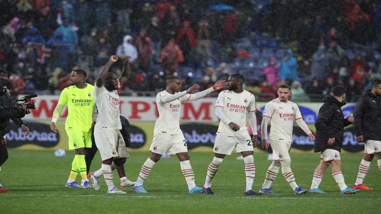 Riscatto campione d'Europa Milan esultanza