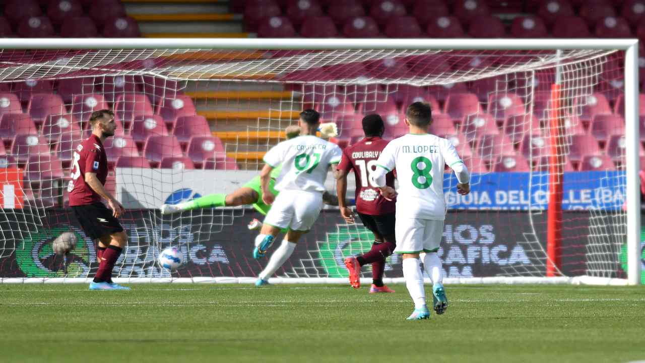 Salernitana-Sassuolo voti tabellino