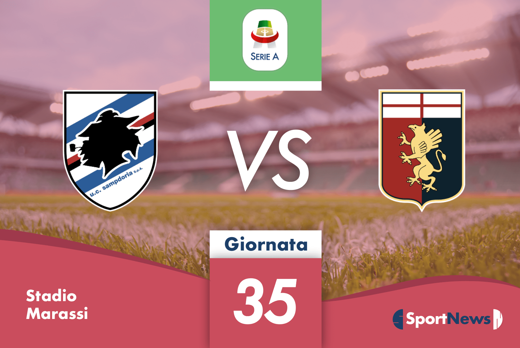 Sampdoria Genoa 35^ campionato Serie A