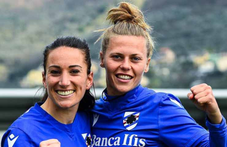 Sampdoria giocatrici contro stereotipi festa della donna