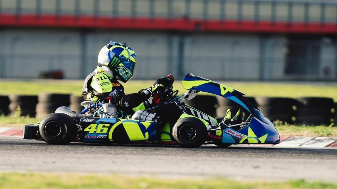 Valentino Rossi allenamento Kart