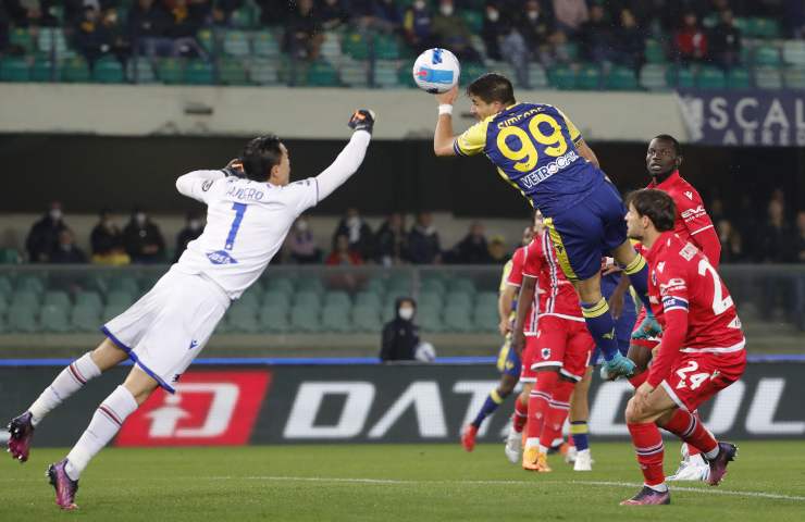 Verona-Sampdoria pagelle tabellino