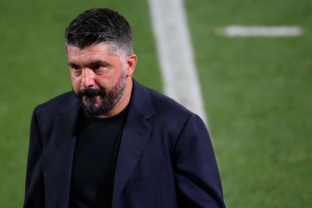 Gattuso ct del Napili impegnato contro lo Sporting Lisbona al trofeo cinque violini